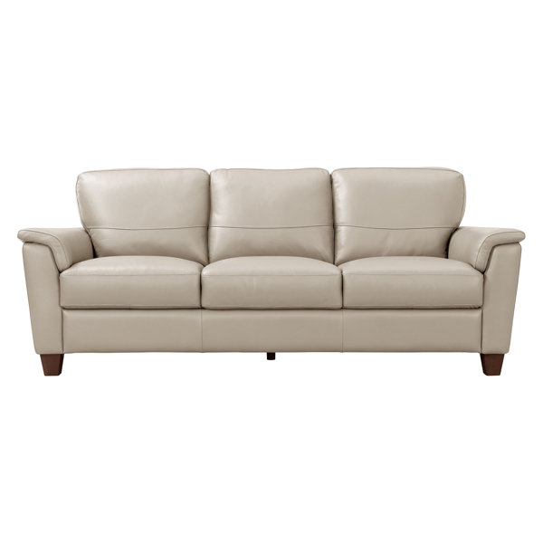 A&J Homes Studio 84.6'' Leather Sofa Wayfair
